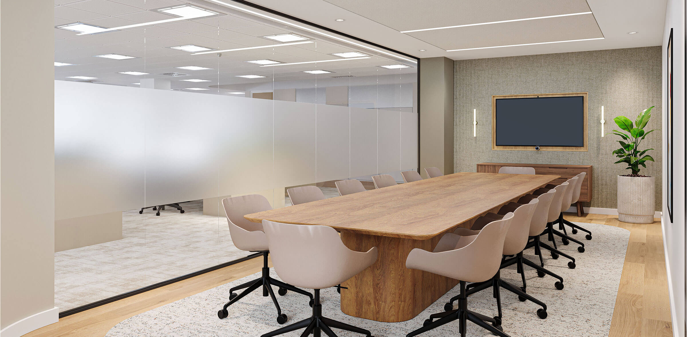 Indicative boardroom - Fourth-floor completing Q3 2026